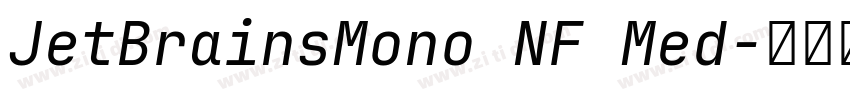 JetBrainsMono NF Med字体转换